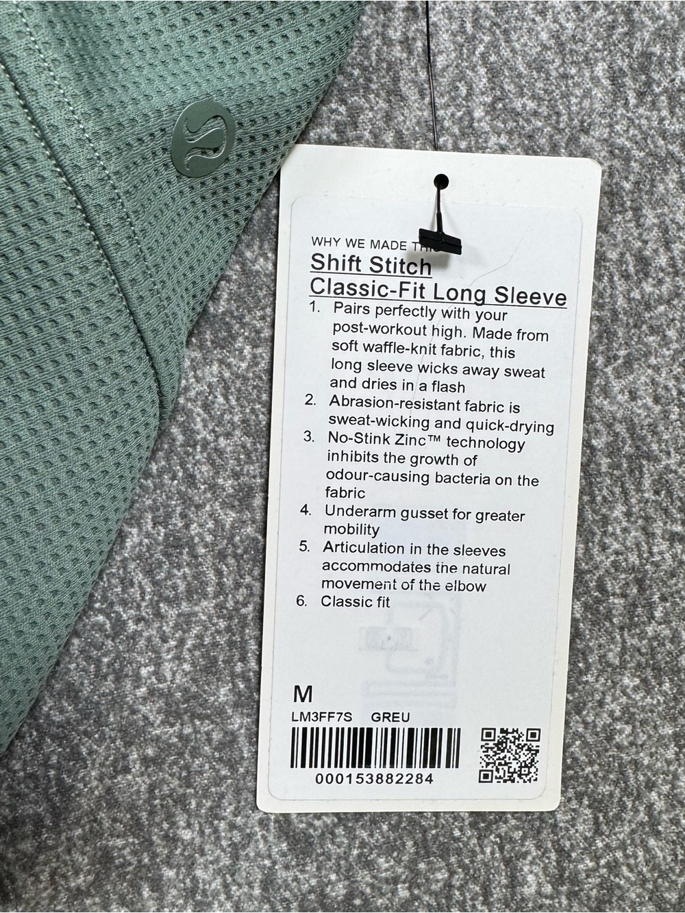Lululemon Shift Stitch Crew Medium Waffle Knit Long Sleeve Post Work Out Shirt - Picture 8 of 10